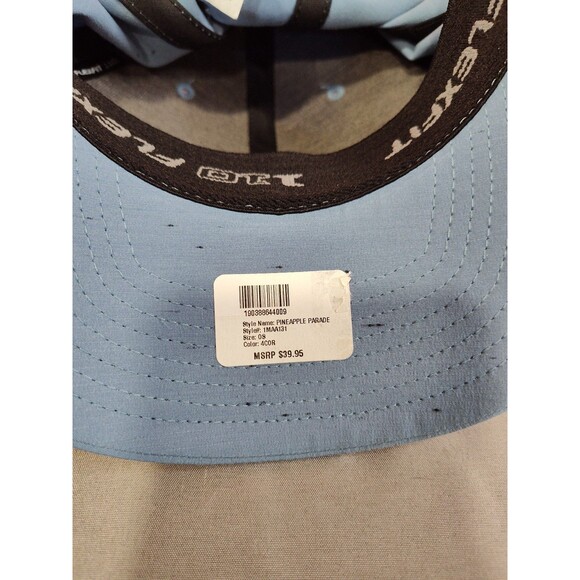 Men's Travis Mathew Pineapple Parade Snapback Golf Hat One Size Coronet Blue - Picture 5 of 5